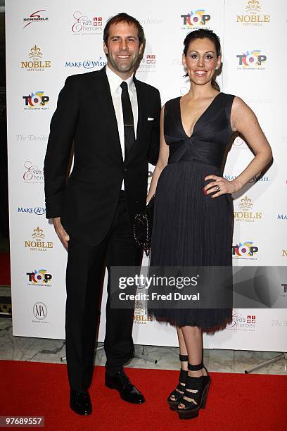 Greg Rusedski and Lucy Rusedski attend The Noble Gift Gala at The Dorchester on March 13, 2010 in London, England.