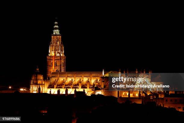 toledo's cathedral - toledo cathedral stock pictures, royalty-free photos & images