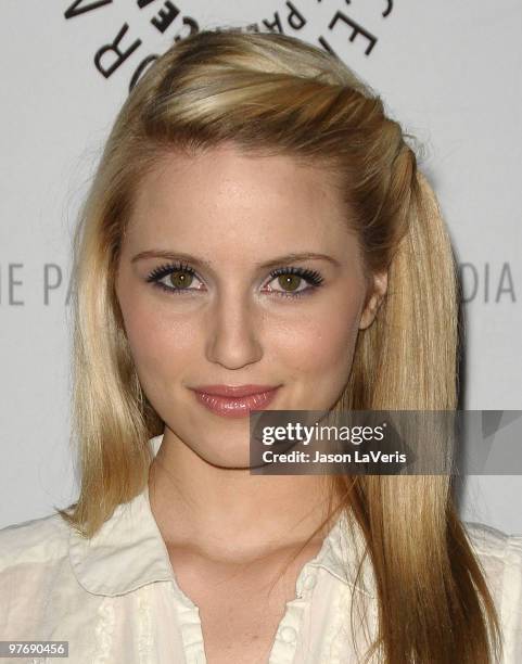 Actress Dianna Agron attends the "Glee" event at the 27th annual PaleyFest at Saban Theatre on March 13, 2010 in Beverly Hills, California.