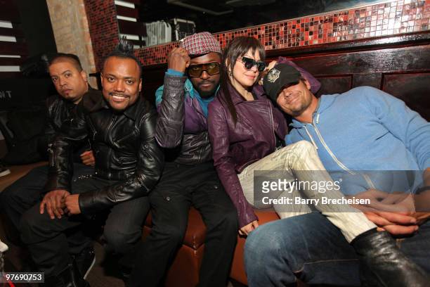 Apl.de.ap, will.i.am, Fergie of the Black Eyed Peas and Josh Duhamel make a special appearance at Enclave on March 13, 2010 in Chicago, Illinois.