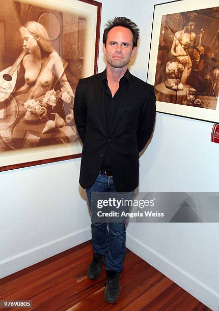 Actor Walton Goggins attends 'Retrospective: The Work of Victor Friedman' hosted by Faraci Art + Design on March 13, 2010 in Santa Monica, California.