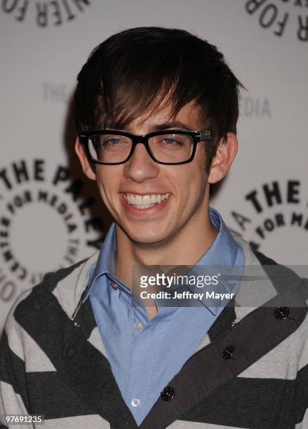 Actor Kevin McHale arrives at The PaleyFest 2010 Presents "Glee" at Saban Theatre on March 13, 2010 in Beverly Hills, California.