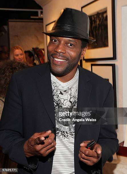 Chad Coleman attends 'Retrospective: The Work of Victor Friedman' hosted by Faraci Art + Design on March 13, 2010 in Santa Monica, California.