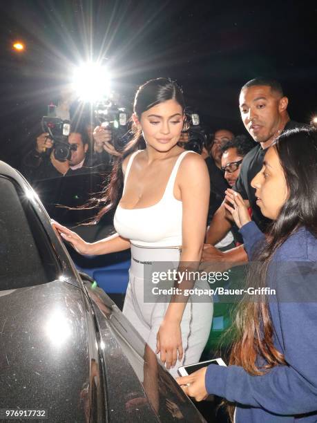 Kylie Jenner is seen on June 16, 2018 in Los Angeles, California.