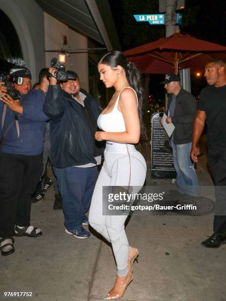 Kylie Jenner is seen on June 16, 2018 in Los Angeles, California.