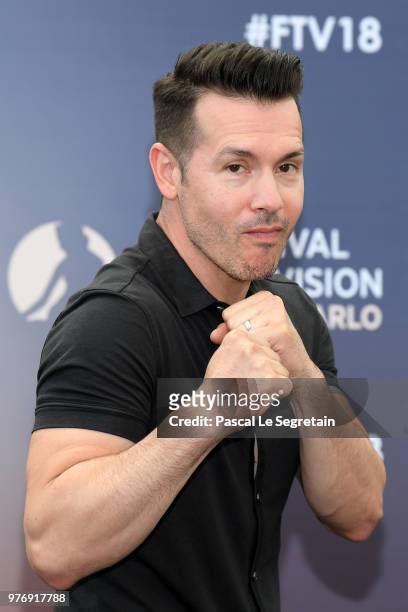 Jon Seda from the serie "Chicago P.D" attends a photocall during the 58th Monte Carlo TV Festival on June 17, 2018 in Monte-Carlo, Monaco.