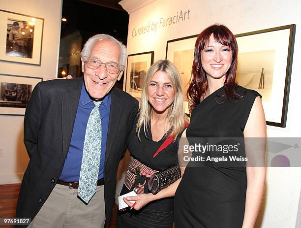 Photographer Victor Friedman, Jeanie Madsen and Christine Faraci attend 'Retrospective: The Work of Victor Friedman' hosted by Faraci Art + Design on...