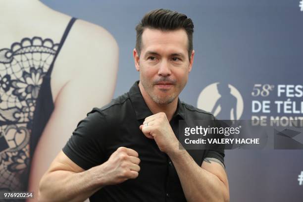 Actor Jon Seda poses during a photocall for the TV show "Chicago P.D" as part of the 58nd Monte-Carlo Television Festival on June 17, 2018 in Monaco.