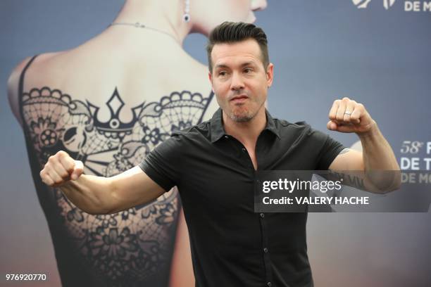 Actor Jon Seda poses during a photocall for the TV show "Chicago P.D" as part of the 58nd Monte-Carlo Television Festival on June 17, 2018 in Monaco.