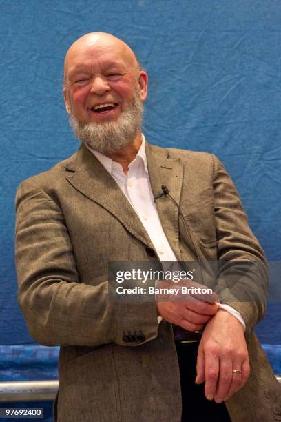 Michael Eavis speaks at the International Live Music Conference at Royal Garden Hotel on March 14, 2010 in London, England.