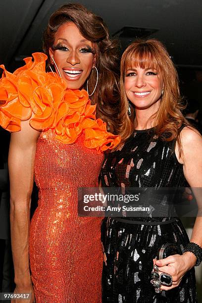 Sahara Davenport and TV personality Jill Zarin attend the 21st Annual GLAAD Media Awards at The New York Marriott Marquis on March 13, 2010 in New...