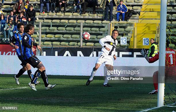 Hernan Crespo of Parma in action during the Serie A match between Parma FC and Atalanta BC at Stadio Ennio Tardini on March 14, 2010 in Parma, Italy.