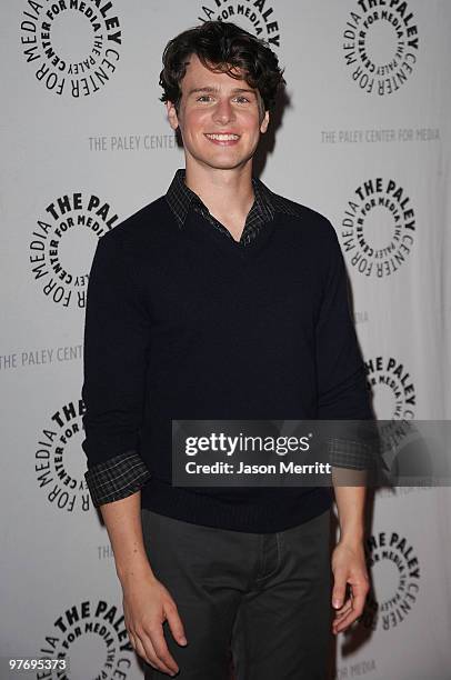 Actor Jonathan Groff attends the "Glee" event at the 27th Annual PaleyFest at the Saban Theatre on March 13, 2010 in Beverly Hills, California.