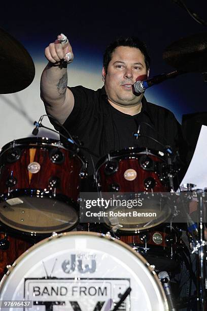 Greg Grunberg of Band with TV performs at the grand opening of Loehmann's in Costa Mesa on March 13, 2010 in Costa Mesa, California.