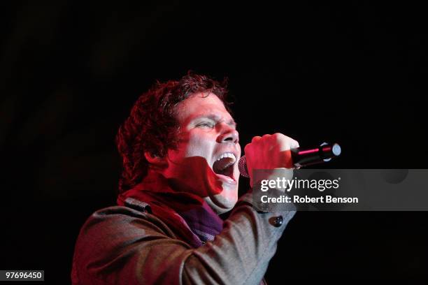 Bob Guiney from Band with TV performs at the grand opening of Loehmann's in Costa Mesa on March 13, 2010 in Costa Mesa, California.