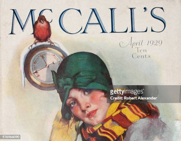 Copy of the April 1929 issue of McCall's magazine for sale in an antique shop in Santa Fe, New Mexico.