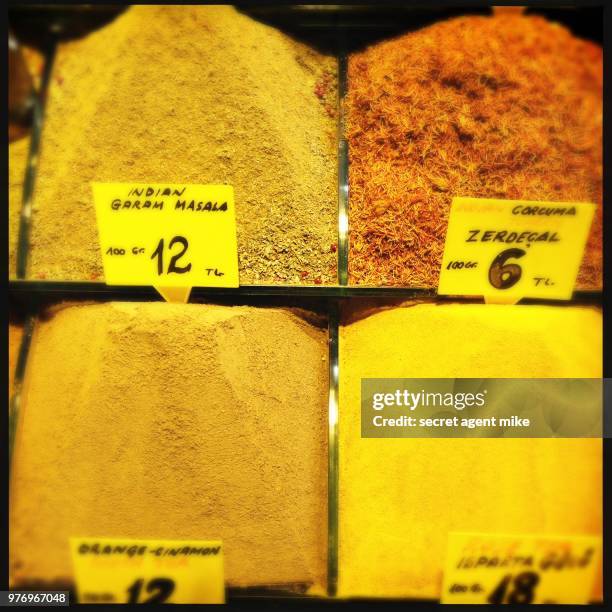 turkish spices - secret ingredient stock pictures, royalty-free photos & images