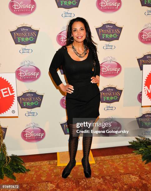 Joumana Kidd attends Princess Tiana's official induction into the Disney Princess Royal Court and "The Princess and the Frog" DVD launch at The New...