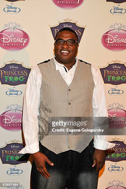 Michael-Leon Wooley attends Princess Tiana's official induction into the Disney Princess Royal Court and "The Princess and the Frog" DVD launch at...