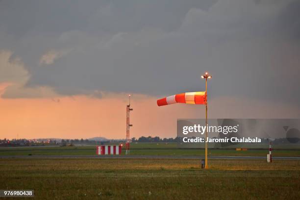 storm - windsock stock pictures, royalty-free photos & images