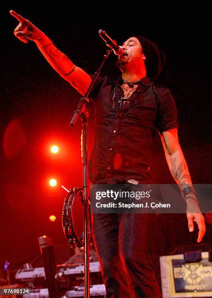 Michael Franti performs at Freedom Hall on March 13, 2010 in Louisville, Kentucky.
