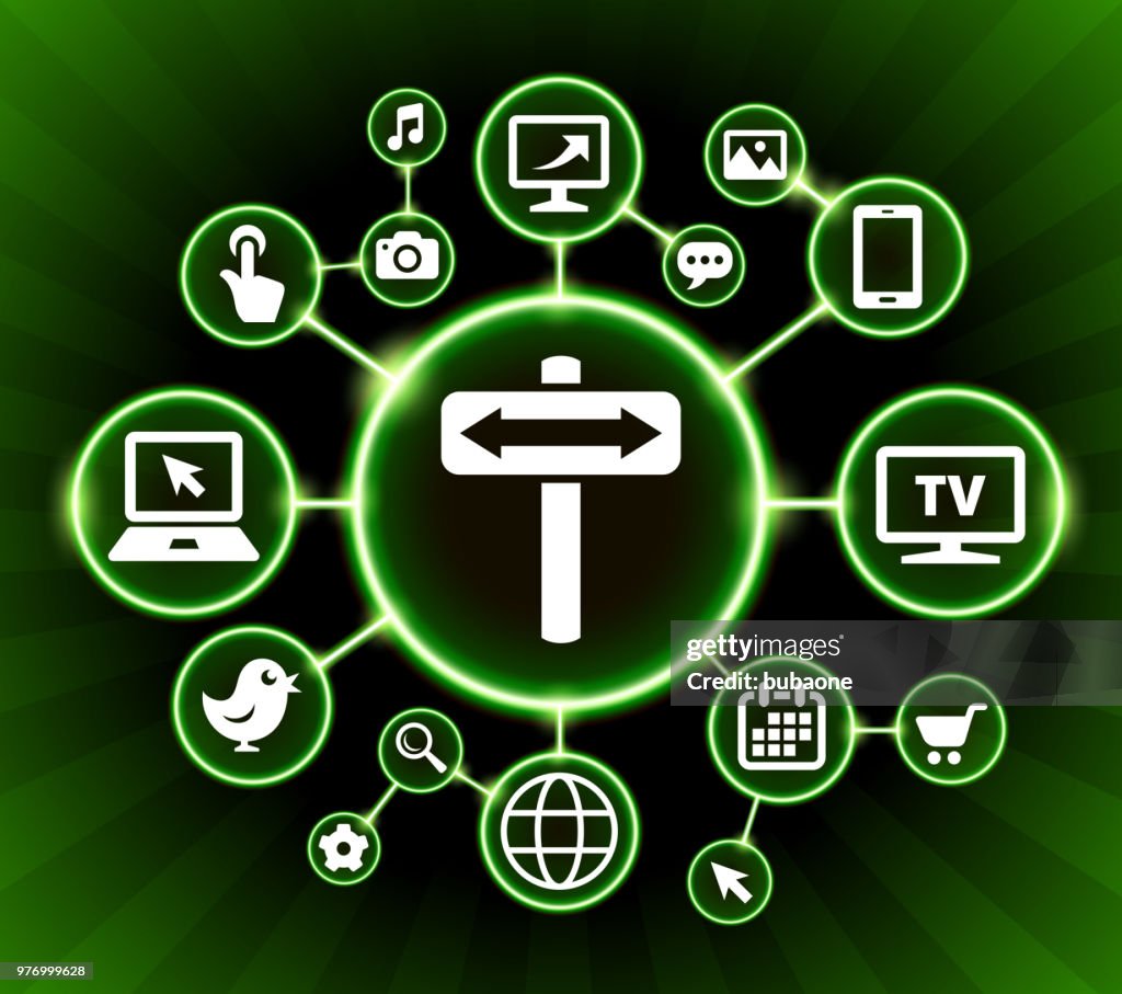 Straße Zeichen Pfeil Internet Kommunikation Technologie dunkle Buttons Hintergrund
