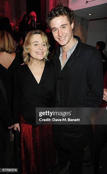 Sinead Cusack and Max Irons attend the Almeida 2010 Fundraising Gala, at the Almeida Theatre on March 14, 2010 in London, England.