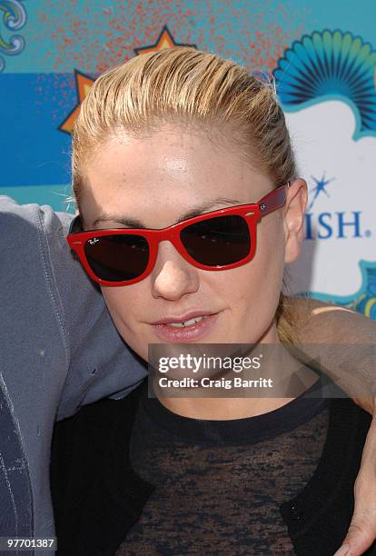 Stephen Moyer and Anna Paquin arrive at the Make A Wish Foundation event hosted by Kevin and Steffiana James at Santa Monica Pier on March 14, 2010...