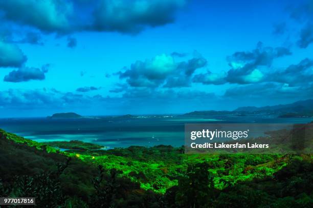 kualua ranch - hawaii - lakers hawaii stock pictures, royalty-free photos & images