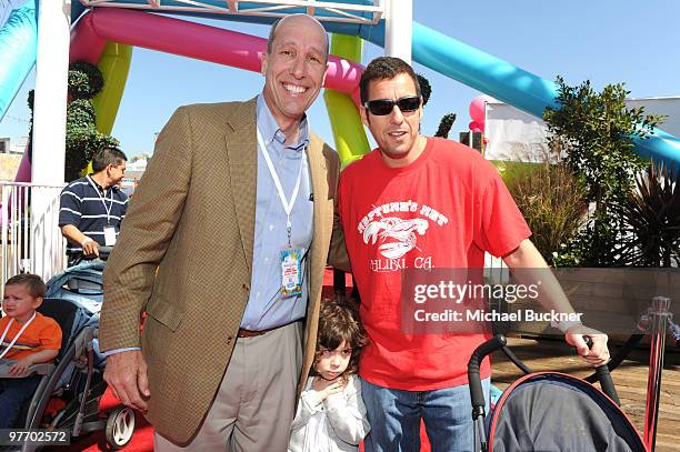 President & Chief Executive Officer David Williams and actor/comedian Adam Sandler attend the Make-A-Wish Foundation's Day of Fun hosted by Kevin &...