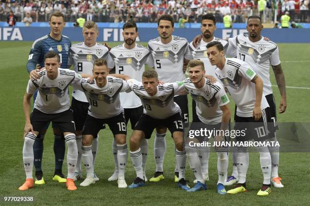 Germany's goalkeeper Manuel Neuer, Germany's midfielder Toni Kroos, Germany's defender Marvin Plattenhardt, Germany's defender Mats Hummels,...