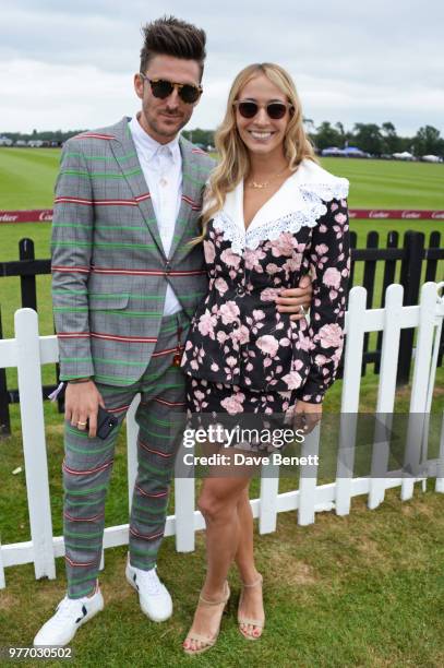 Henry Holland and Harley Viera-Newton attend the Cartier Queen's Cup Polo Final at Guards Polo Club on June 17, 2018 in Egham, England.