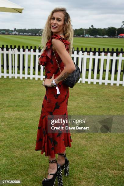 Alice Dellal attends the Cartier Queen's Cup Polo Final at Guards Polo Club on June 17, 2018 in Egham, England.