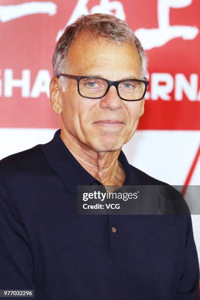 American film producer David Permut attends a press conference of the jury for the 21st SIFF Golden Goblet Awards during the 21st Shanghai...