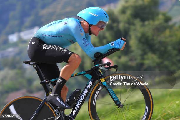 Jakob Fuglsang of Denmark and Astana Pro Team / during the 82nd Tour of Switzerland 2018, Stage 9 a 34,1km individual time trial stage from...