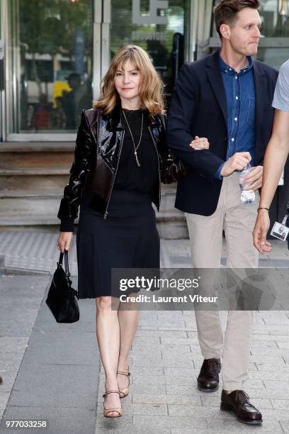 Jennifer Jason Leigh attends "7th Champs Elysees Film Festival at Cinema Publicis on June 17, 2018 in Paris, France.