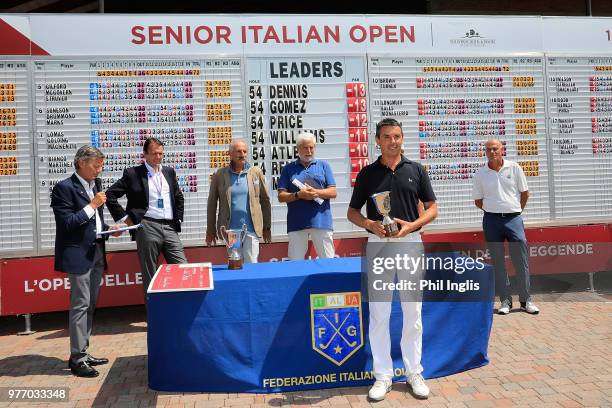 Mauro Bianco of Italy won the leading Italian Professional prize after the final round of the 2018 Senior Italian Open presented by Villaverde Resort...