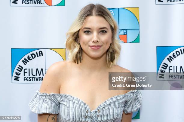 Carly Casey attends the 9th Annual New Media Film Festival at James Bridges Theater on June 16, 2018 in Los Angeles, California.