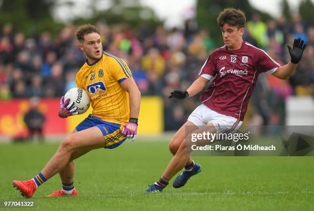 Roscommon , Ireland - 17 June 2018; Ultan Harney of Roscommon in action against Seán Kelly of Galway during the Connacht GAA Football Senior...