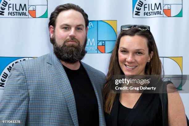 Christopher and Stephanie Ruane attend the 9th Annual New Media Film Festival at James Bridges Theater on June 16, 2018 in Los Angeles, California.