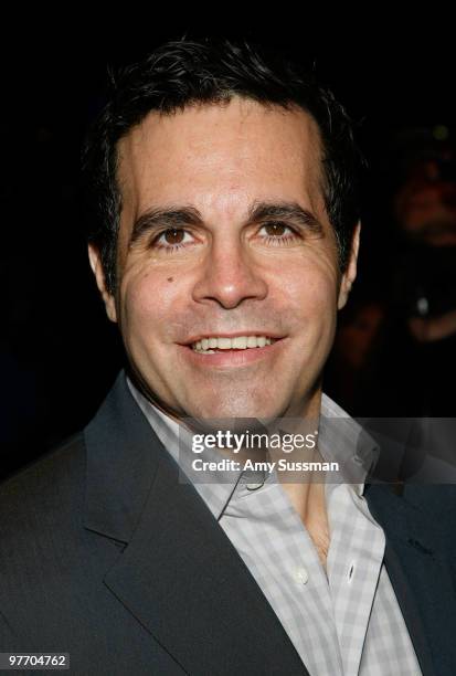 Actor Mario Cantone attends the Broadway opening of "Looped" at Lyceum Theatre on March 14, 2010 in New York City.