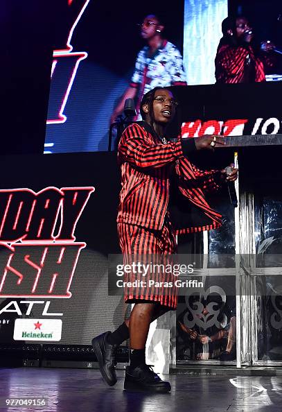 Jacquees performs on stage during Hot 107.9 Birthday Bash at… News