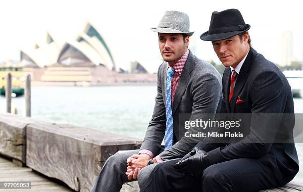 Models showcase the latest fashion at the launch of the Sydney Autumn Carnival 2010 at The Deck Milson's Point on March 15, 2010 in Sydney,...