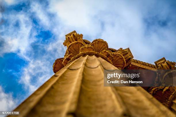 column, palace of fine arts, san francisco - corinthian column stock pictures, royalty-free photos & images