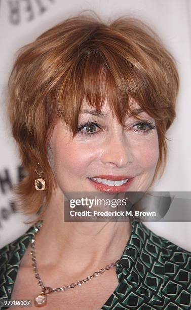 Actress Sharon Lawrence attends the 27th annual PaleyFest Presents "Curb Your Enthusiasm" event at the Saban Theatre on March 14, 2010 in Beverly...