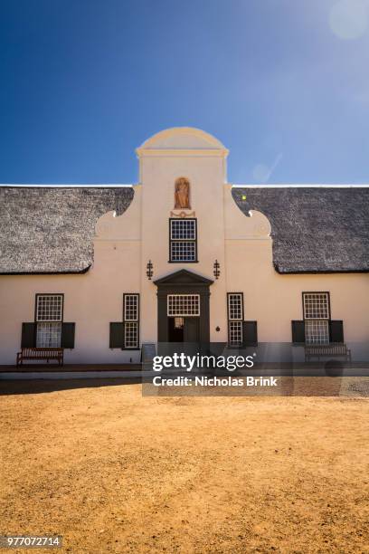 groot constantia cape-dutch house - constantia stock-fotos und bilder