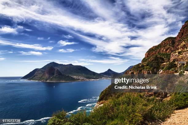 hout bay on sunny day, cape town, south africa - hout 個照片及圖片檔