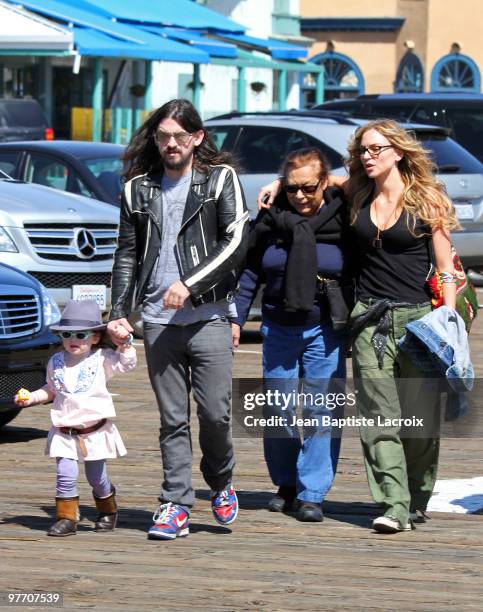 Drea de Matteo and boyfriend Shooter Jennings are seen on March 14, 2010 in Santa Monica, California.