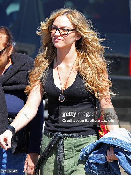 Drea de Matteo is seen on March 14, 2010 in Santa Monica, California.