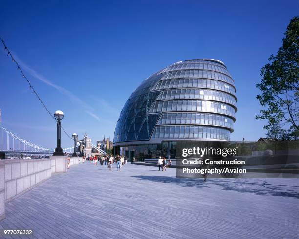 City Hall, Greater London Authority, GLA Building, by Tower Bridge, South Bank, Southwark, London, United Kingdom Architects Norman Foster and...